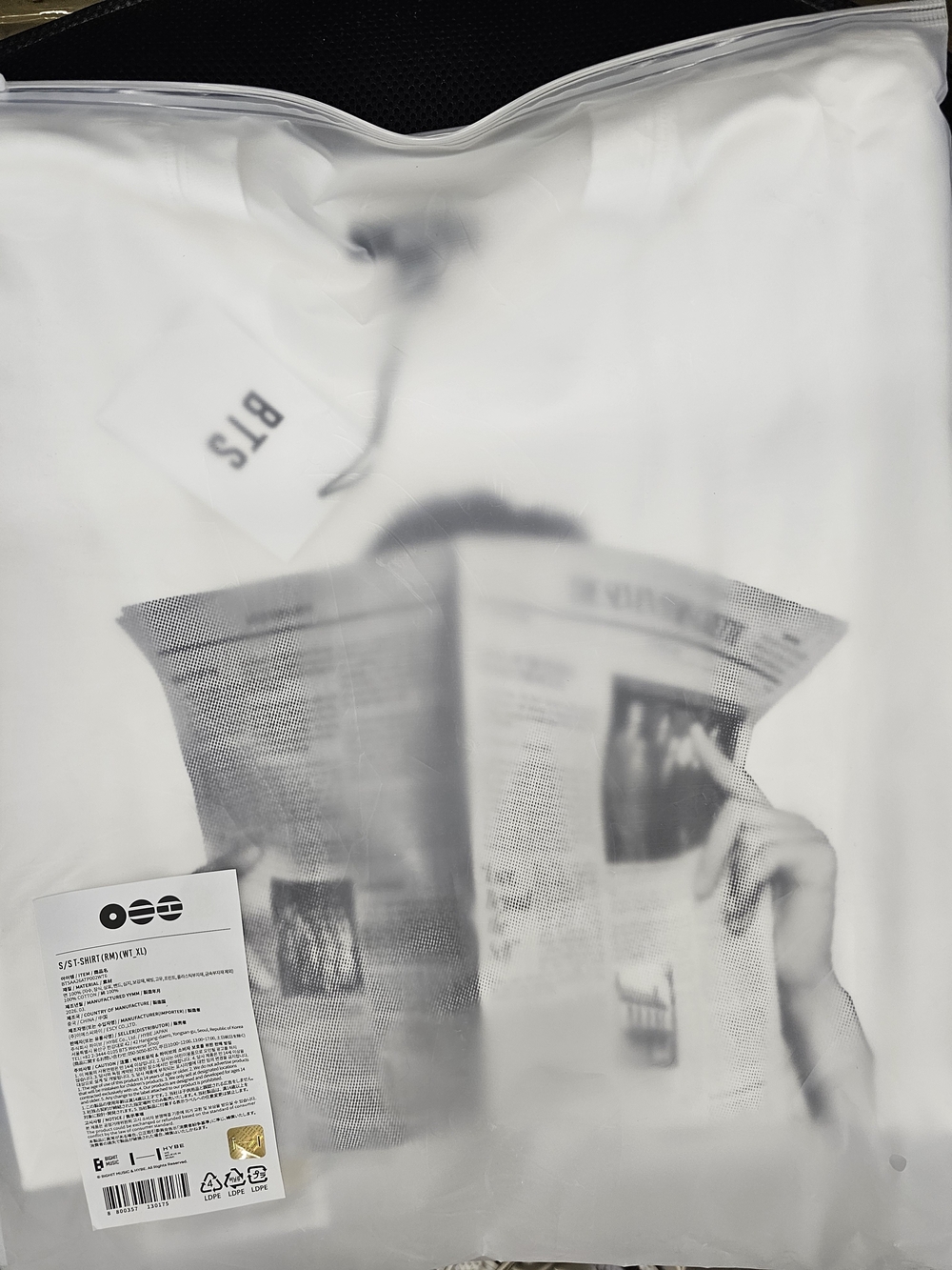BTS White Graphic Short-Sleeve Shirt RM